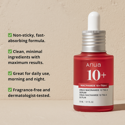 ANUA 10+ Niancinamide + TXA4 | Brighteness and Restore