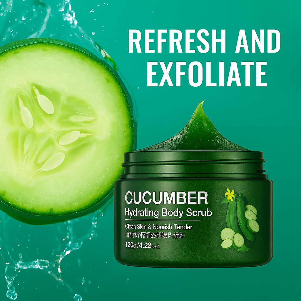 CUCUMBER Body Scrub | Exfoliate and Hydrate