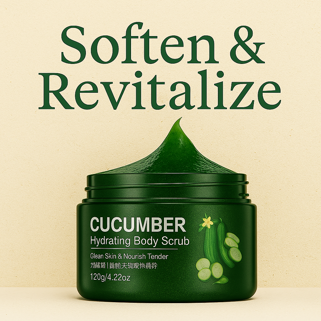 CUCUMBER Body Scrub | Exfoliate and Hydrate