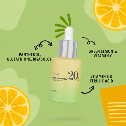 Anua 20% Green Lemon Vitamin C Serum | Renew and Glow