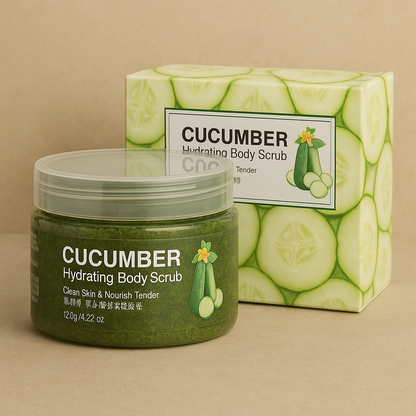 CUCUMBER Body Scrub | Exfoliate and Hydrate