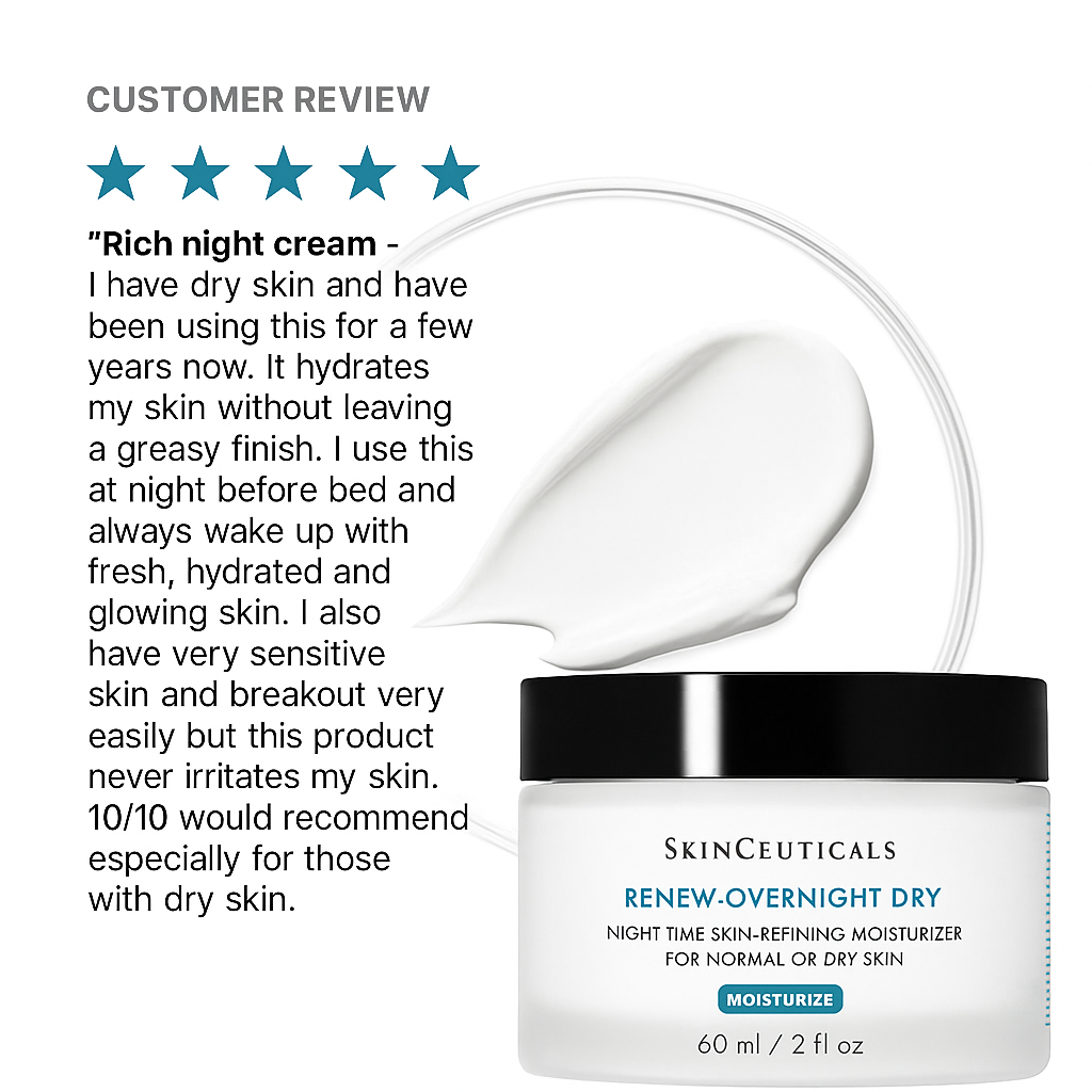 SkinCeuticals Renew Overnight Dry | Nighttime Skin-Refining Moisturizer