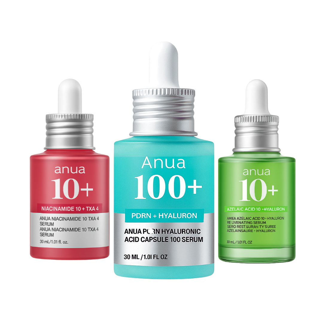 Anua Serum Set | Niacinamide + TXA4 | PDRN+ Hyaluron | Azelaic Acid + Hyaluron
